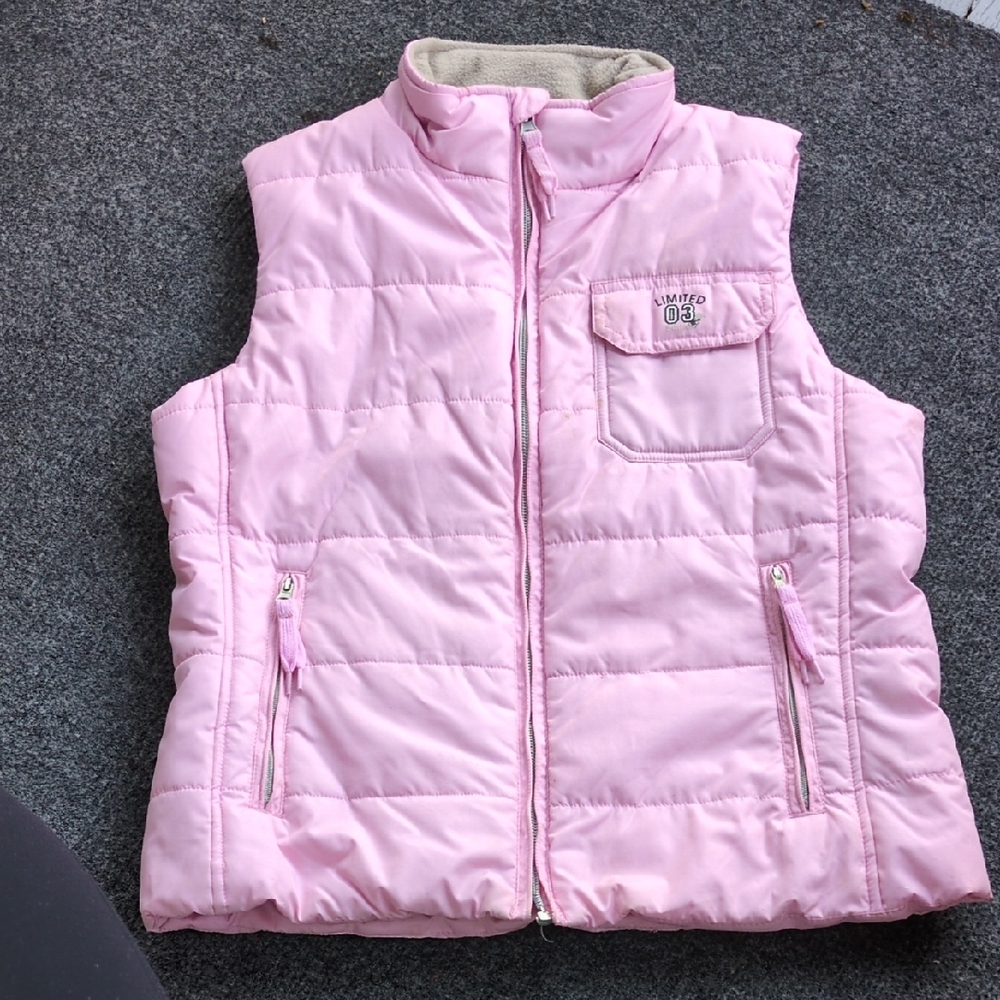 Alive Pink Quilted Vest with Pockets